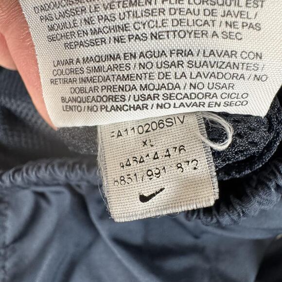 Nike Pants Mens XL Blue Windbreaker Track Warm Up Zip Leg Mesh Lined 443414-476 - Picture 13 of 16